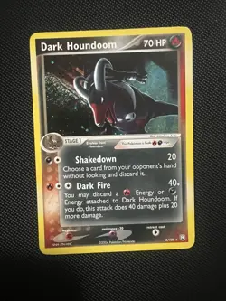 Vintage Rare Holo Dark Houndoom 5/109 EX Team Rocket Returns Pokemon Card - Image 1