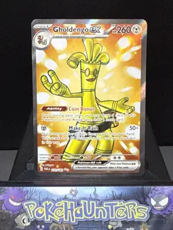 Pokemon Card Gholdengo EX 231/182 Paradox Rift Full Art Holo Rare Near Mint - Image 1
