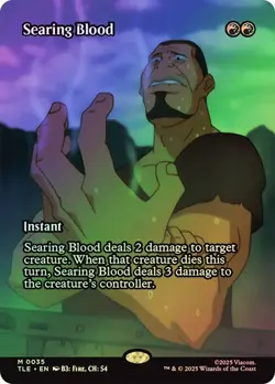 Searing Blood Foil Borderles Avatar: The Last Airbender NM MTG - Image 1