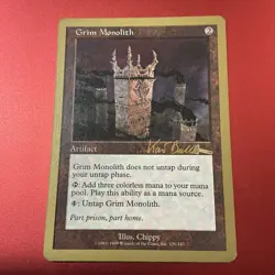 Grim Monolith - 1999 Kai Budde (ULG) World Championship Decks Regular - Image 2