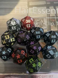 Big Lot Of 11 MTG Spindown 20 sided Dice mini pre release different sets!!! - Image 1