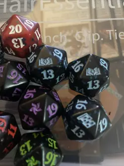 Big Lot Of 11 MTG Spindown 20 sided Dice mini pre release different sets!!! - Image 2