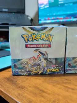 Pokemon TCG Sword & Shield Brilliant Stars Booster Box Factory Sealed 2 boxes - Image 2