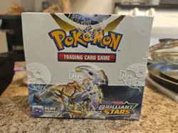 Pokemon TCG Sword & Shield Sealed Booster Box Brilliant Stars Factory Sealed - Image 2