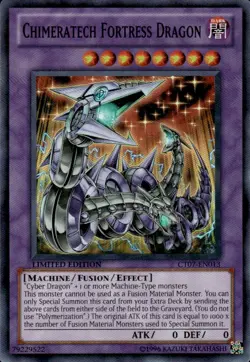 Yugioh: Chimeratech Fortress Dragon - CT07-EN013 Super Rare Limited Edition - Image 1