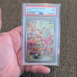 PSA MINT 9 Pokemon TCG Eevee Twilight Masquerade Illustration Rare 188/167 - Image 1