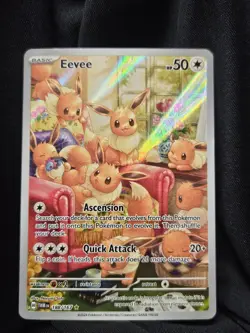 Pokemon Eevee TCG Holo Illustration Card 188/167 Twilight Masquerade Pokemon 188 - Image 1