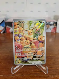 Pokemon Eevee TCG Holo Illustration Card 188/167 Twilight Masquerade Pokemon 188 - Image 1