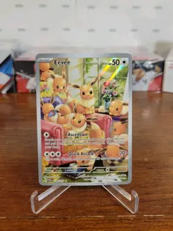 Pokemon Eevee TCG Holo Illustration Card 188/167 Twilight Masquerade Pokemon 188 - Image 3