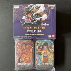 One Piece TCG: Royal Blood Booster Box English OP-10 Sealed + 2 Sealed Tins - Image 1