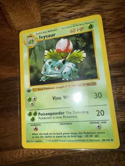 Pokemon TCG 1st Edition Base Set Ivysaur Shadowless 30/102 LP - Image 3