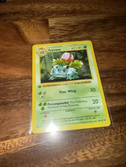 Pokemon TCG 1st Edition Base Set Ivysaur Shadowless 30/102 LP - Image 5