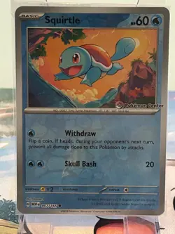 Pokemon TCG Squirtle 007/165 - Pokemon Center Stamped 151 Promo Sealed - Image 1