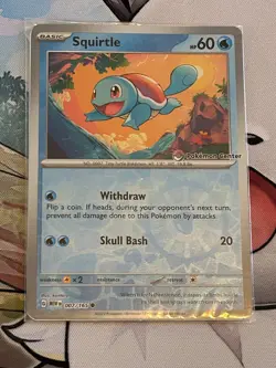 Pokemon TCG Squirtle 007/165 - Pokemon Center Stamped 151 Promo Sealed - Image 3