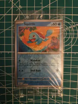 Pokemon TCG Squirtle 007/165 - Pokemon Center Stamped 151 Promo Sealed - Image 1