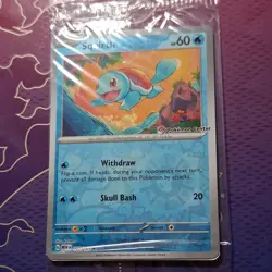 Squirtle 007/165 Pokemon Center Stamped 151 Promo Sealed Pokemon TCG S&V - Image 1
