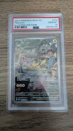 PSA 10 Pikachu Illustration Rare 173/165 English Pokemon Scarlet & Violet 151 - Image 1