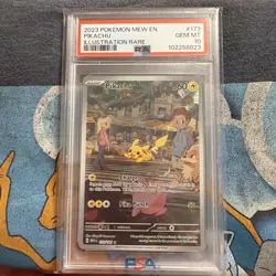 Pokemon Pikachu 173/165 S&V 151 Illustration Rare 173 GEM MINT PSA 10 - Image 1