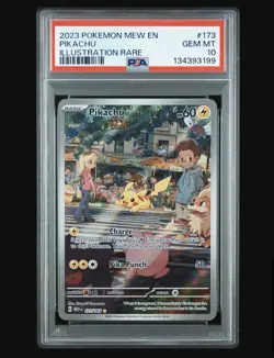 Pokemon Pikachu 173/165 S&V 151 Illustration Rare 173 GEM MINT PSA 10 - Image 1