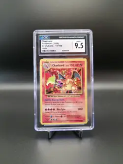 Pokemon Charizard 11/108 XY Evolutions Holo Rare 2016 CGC 9.5 MINT+ - Image 2
