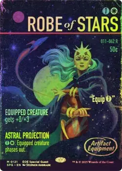 Robe of Stars *Foil Showcase* - SPG - NM - Magic The Gathering - MTG - Image 1