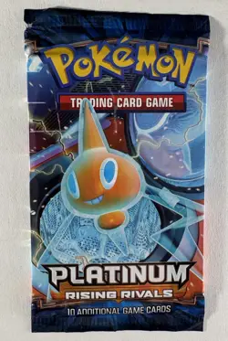 POKEMON PLATINUM RISING RIVALS SEALED BOOSTER PACK ROTOM TCG RARE - Image 1