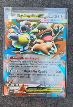 Mega Kangaskhan ex 104/132 Me01: Mega Evolution Holo Double Rare Pokemon Card NM - Image 1