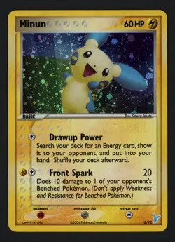 Minun 6/12 EX Trainer Kit 2: Plusle & Minun Common Pokemon TCG - Image 1