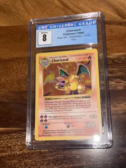 1999 Base Set Charizard CGC 8 Holo Rare 4/102 Shadowless NM/Mint Pokemon - Image 5