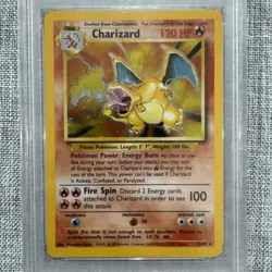 Pokemon Base Set Holo Rare Charizard 4/102 PSA 8 NM-MT - Image 3