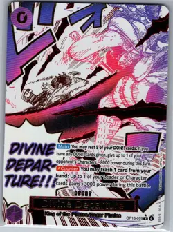 Divine Departure (Alt Art) OP13-076 English - One Piece Card - NM - Image 1