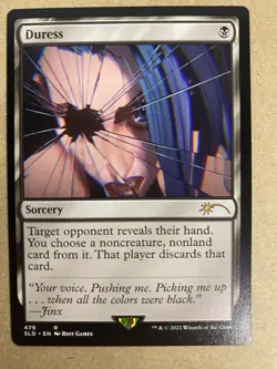 MTG 1x Duress # 479 Secret Lair Drop Modern Magic the Gathering Card x1 NM - Image 1