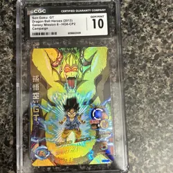 CGC 10 HG6-CP2 Son Goku GT SUPER DRAGON BALL HEROES SDBH Card Japanese 2013 - Image 1