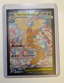 Pokemon Mega Dragonite EX Ultra Rare Full Art Holo Card 290/217 HP 370 - Image 1