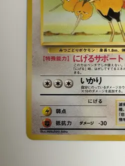 Dodrio No. 085 Jungle Old Back vintage Japanese Pokemon Card From Japan - Image 4