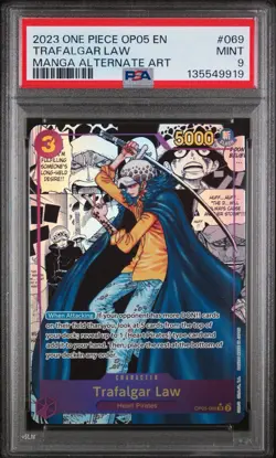 Trafalgar Law #069 Alternate Art (Manga) OP05-069 Awakening of the New Era Foil - Image 1