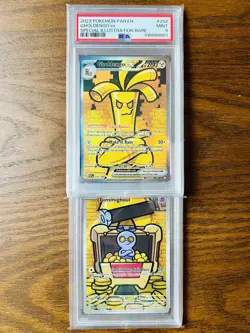 Gimmighoul 198/182 & Gholdengo ex 252/182 Pokemon Paradox Rift PSA 9s - Image 3