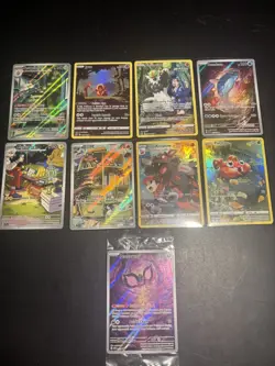 Illustration Art Rare lot of 9 Pokemon TCG NM/M sealed Pecharunt, shiny Litten - Image 1