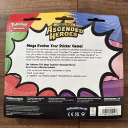 Pokemon Ascended Heroes 3 Pack Tech Sticker Collection Gastly New Sealed In-Hand - Image 2