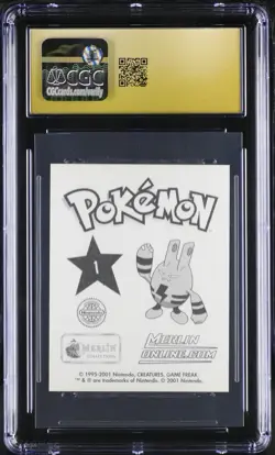 2001 POKEMON MERLIN SERIES 3 POKEMON HOLOGRAPHIC CGC 10 PRISTINE 10 POP 1 💎 - Image 2