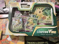Pokemon TCG Leafeon VSTAR Special Collection Box - 2022 - 5 Packs, MPN 290-85123 - Image 1