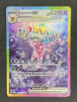 Espeon ex 155/131 Prismatic Evolutions Special Illustration Rare SIR Pokemon - Image 1