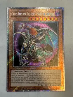 YUGIOH-Chaos Emperor Dragon Envoy of the End - RA03-EN133 - Platinum Secret Rare - Image 1