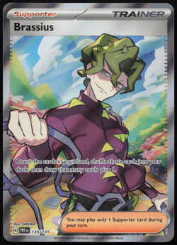 Brassius 135/131 Prismatic Evolutions Full Art Ultra Rare NM Pokemon Card - Image 1