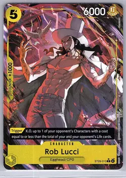 One Piece Rob Lucci (013) (Parallel) ST29-013 Starter Deck 29: Egghead Foil - Image 1