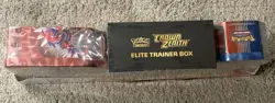 POKEMON Trading Cards TCG Costco 3 Pack Bundle CROWN ZENITH ETB + 2TINS NEW SEAL - Image 2