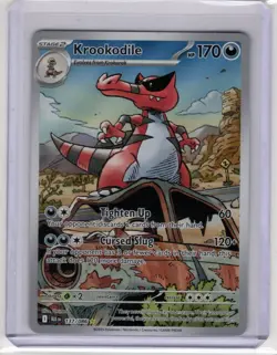 Pokemon Card TCG KROOKODILE Black Bolt Illustration Rare IR Holo 137/086 - Image 1