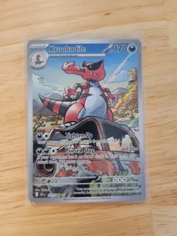 Pokemon Card TCG Krookodile Black Bolt Illustration Rare IR Holo 137/086 - minty - Image 1