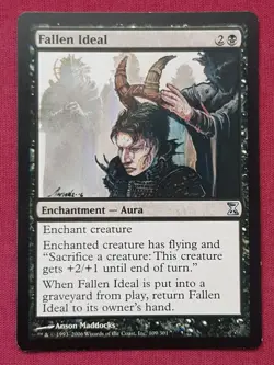Magic The Gathering TIME SPIRAL FALLEN IDEAL black card MTG - Image 1