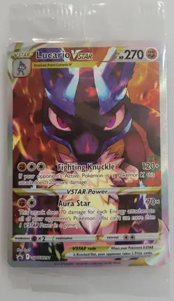 Lucario VSTAR SWSH291 Pokemon Sword & Shield Promo Card Holo (Sealed) - Image 1